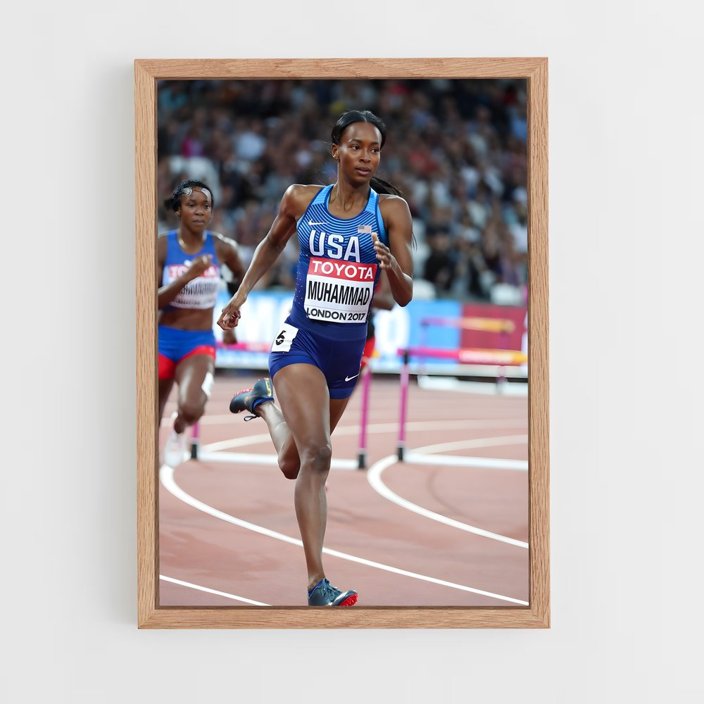 Poster La Course de Dalilah – affiche Athlétisme (vue 4)